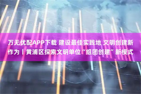 万无优配APP下载 建设最佳实践地 文明创建新作为丨黄浦区探索文明单位“组团创建”新模式